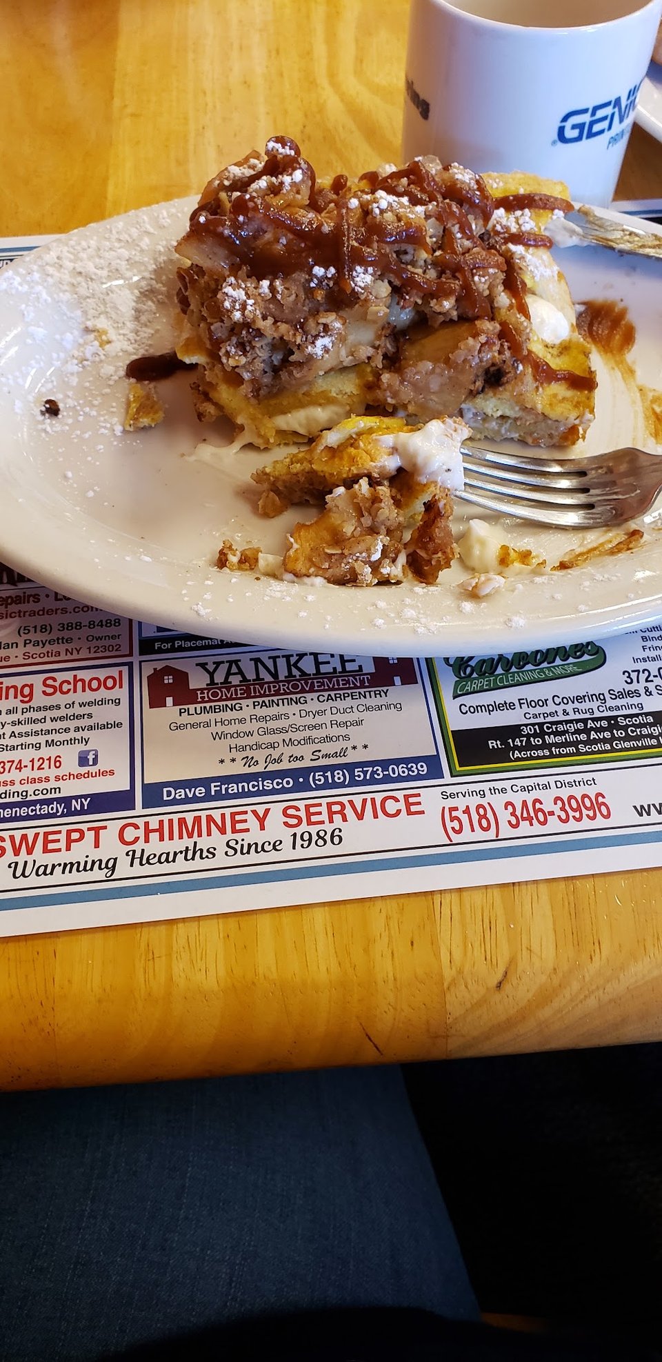 Apple Crisp French Toast Special